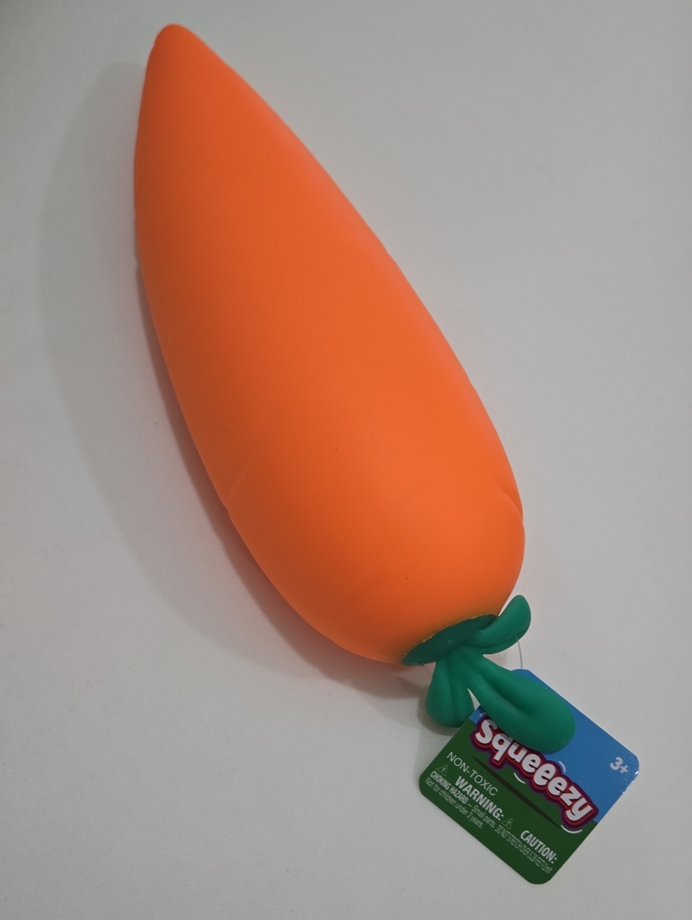 Squeezy Orange Carrot Squeeze Toy